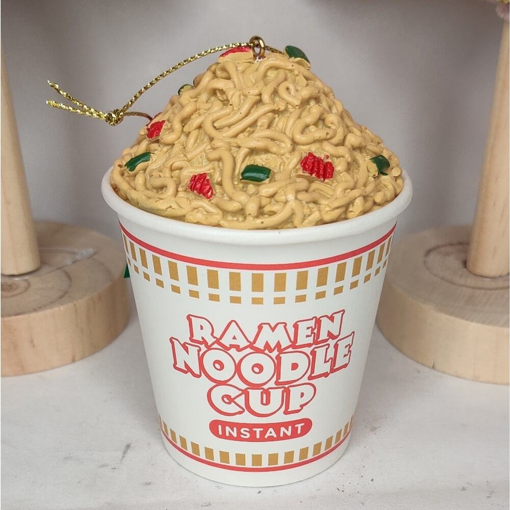 Kurt Adler Cup of Ramen Noodle Soup Christmas‎ Ornament